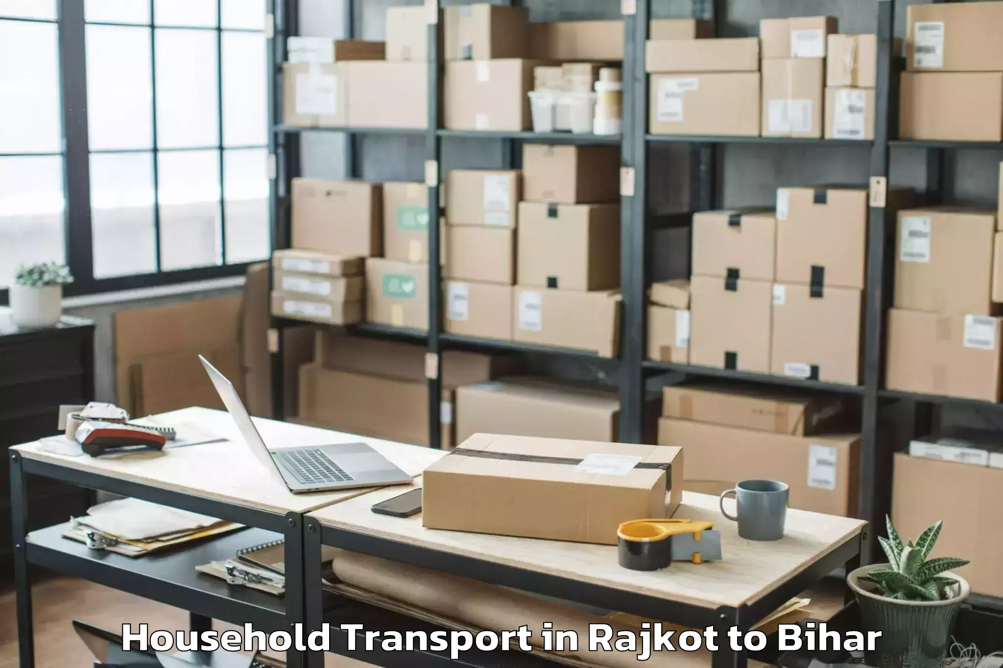 Reliable Rajkot to Khizirsarai Household Transport